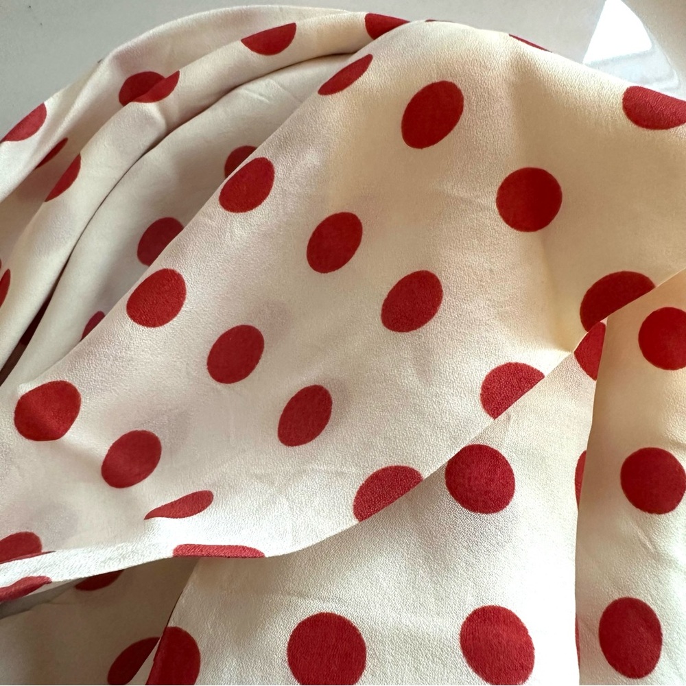 Vintage Polka Dot Neck Scarf - Picture 3 of 4